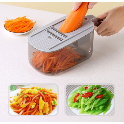 Dụng cụ rổ bào có chậu, nạo củ quả tiện lợi 3in1 Eco2025 Cao Cấp ( Hàng Xịn )