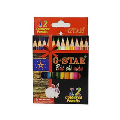 Bộ 2 Chì 12 Màu GStar Ngắn