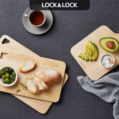  Bộ 3 Thớt Gỗ Cây Cao Su Lock&Lock LWC001S3