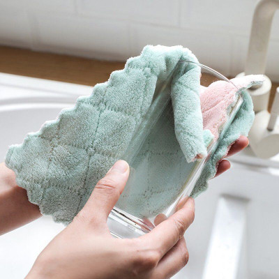 Bộ 10 khăn lau 2 mặt siêu thấm- Khăn lau không phai màu không rụng sợi- nhanh khô- Khăn lau bếp, khăn lau kính, lau Xe, bàn làm việc