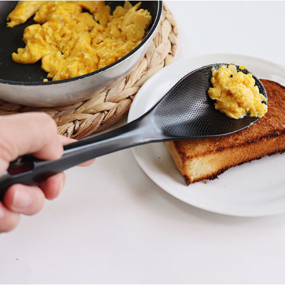 Combo muôi xào chống dính cán dài + Muỗng múc canh chính hãng Echo Metal hàng nội địa Nhật Bản (#Made in Japan)