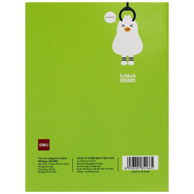 Tập Học Sinh - 5 Ô Ly Vuông - 96 Trang 120gsm - Deli CNA96-HBF (Mẫu Bìa Giao Ngẫu Nhiên)