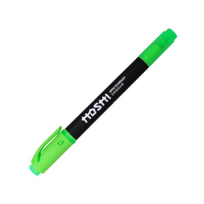 Bút Dạ Quang Hoshi 2 Đầu - Thiên Long HL-018/HS - Màu Xanh Lá