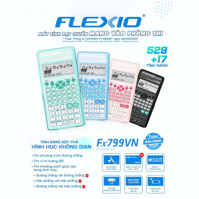 Máy Tính Khoa Học Flexio - Thiên Long Fx799VN - Màu Đen - Mẫu 2