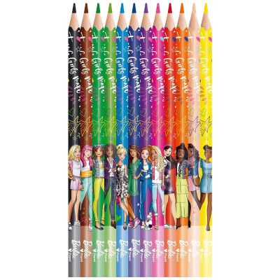 Hộp 12 Bút Chì Màu Barbie - Maped 862207