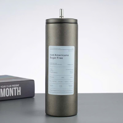 Ly Giữ Nhiệt 600ml Inox 304 Đúc Liền Khối Cao Cấp, Có Nắp Đậy Kèm Ống Hút - HÀNG CHÍNH HÃNG MINIIN