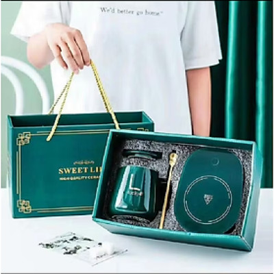 Đế làm nóng đồ uống pha cafe nhỏ gọn mẫu mã đẹp có thể làm quà tặng 