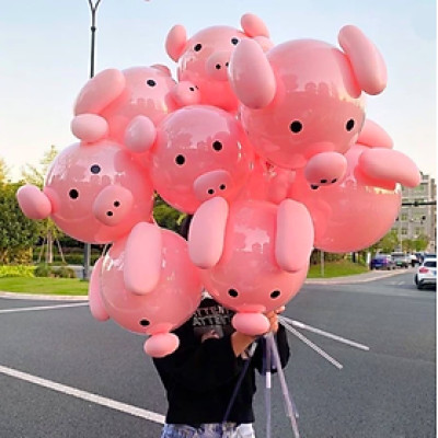 Bóng bay con lợn hot và các con vật khác với đầy đủ chi tiết - Trang trí sinh nhật, sự kiện.