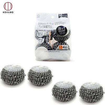 Set 04 miếng cọ xoong nồi lót mút Kokubo 50g - Hàng Nội Địa Nhật Bản