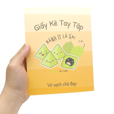 Giấy Kê Tay Tập Bánh Việt - The Sun - Bánh Ít Lá Gai - Màu Cam