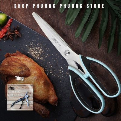 Kéo Xịn GGOMI Hàn Quốc Nhà Bếp Kéo Cắt Gà Cắt Đồ Đa Năng Cao Cấp ( Tặng Khui Hộp 3 in 1 )