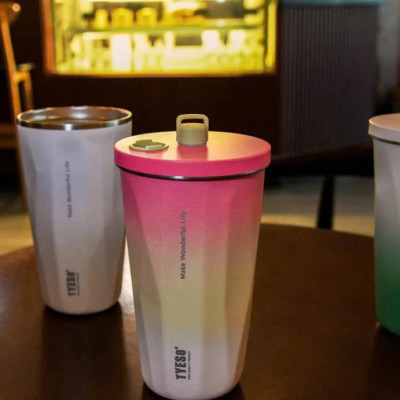 Cốc ly giữ nhiệt TYESO TS-8848B 600ml  bằng thép không gỉ 304  Chống tràn & Giữ nhiệt 12 tiếng