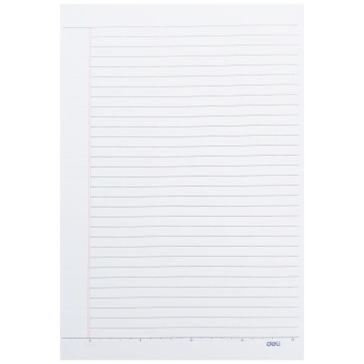 Giấy Kiểm Tra - Kẻ Ngang 7mm - 175 x 250 mm - 70gsm - Deli CN602 (25 Tờ Kép)