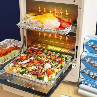 Giấy Bạc Nướng Thực Phẩm, Màng Nhôm Nướng Thịt, Bảo Quản Thức Ăn Nồi Chiên Không Dầu, Lò Nướng 30cmx5,10,20m - Hàng Chính Hãng MINIIN