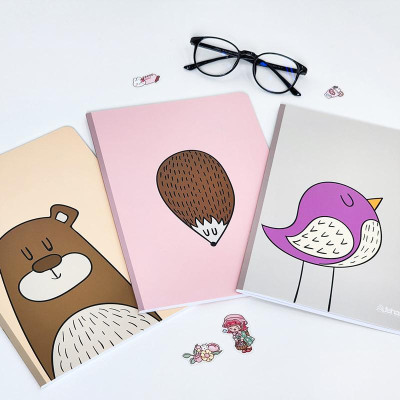 Tập Học Sinh Beautiful Animal - Miền Bắc - Kẻ Ngang Có Chấm - 80 Trang 70gsm - Fahasa 01