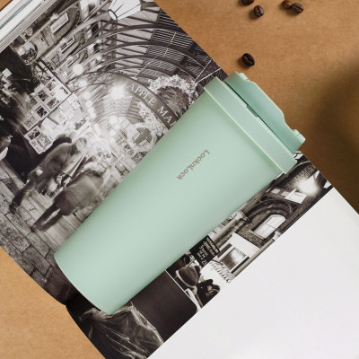 Ly giữ nhiệt LocknLock 550ml màu xanh mint độc quyền LHC3249MIT - Hàng chính hãng, mở nắp một chạm, chất liệu thép không gỉ miệng ly rộng - JoyMall