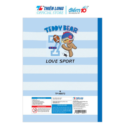 Bộ 5 Tập học sinh 96 trang 4 ô ly ngang 60 gsm Điểm 10 TP-NB072 (hình ngẫu nhiên)