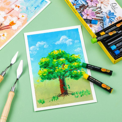 Hộp 12 Bút Sáp Dầu Thân Tròn - Soft Oil Pastels - Colokit OP-C032