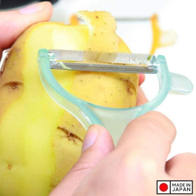 Dụng cụ gọt vỏ trái cây lưỡi bằng thép sắc bén Echo Rappy Peeler - Hàng nội địa Nhật Bản | Made in Japan