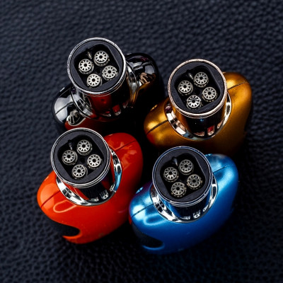 Vỏ Hột Quẹt Bật Lửa Khò Gas 4 Tia Cực Mạnh Jobon ZB-386 Hình Chai Nước Hoa - Dùng Gas Cao Cấp