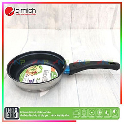CHẢO INOX  3 ĐÁY CHỐNG DÍNH ELMICH SMARTCOOK MAX B  (Size 16 - 20 - 24 - 26cm) - Hàng Chính Hãng