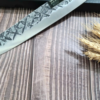 DAO BẾP - DAO THÁI HOA VĂN KHÂU ĐỒNG MÃ A8 DT157 NT topcomshop vn