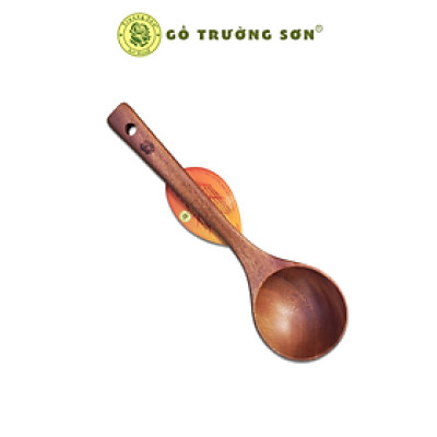 Muỗng Múc Canh Cỡ Nhỏ Mui Tròn Sâu - Vá Gỗ S3 Xà Cừ  ( 24 x 7 x 1 cm ) - Đồ Gỗ Nhà Bếp Thương Hiệu Trường Sơn