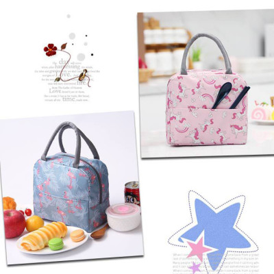 Túi Đựng Hộp Cơm Giữ Nhiệt Đa Lớp Nhiều Hoa Văn - Ngựa Cầu Vồng