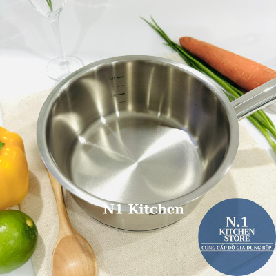 Quánh inox cao cấp Korkmaz Proline 1.5 lít không nắp - A1156 - Hàng chính hãng