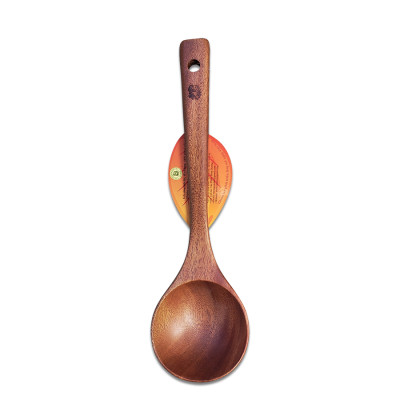 Muỗng Múc Canh Cỡ Nhỏ Mui Tròn Sâu - Vá Gỗ S3 Xà Cừ  ( 24 x 7 x 1 cm ) - Đồ Gỗ Nhà Bếp Thương Hiệu Trường Sơn