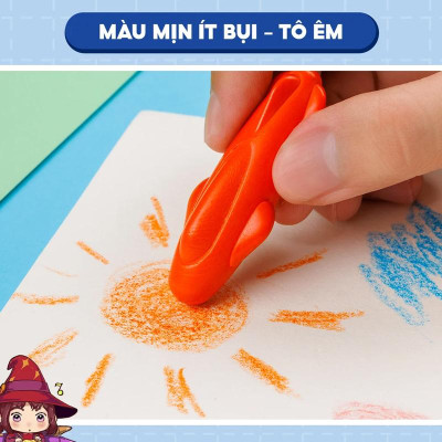 Hộp 12 Sáp Màu Rửa Được Hạt Đậu Colorkit - Thiên Long PCR-C017/AK