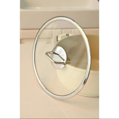 Nồi Phủ Gốm Thành Cao Đáy Từ 28cm Haatz - Made In Korea, Nồi Chống Dính Dùng Mọi Loại Bếp - Bảo Hành 2 Năm