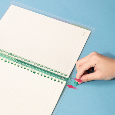 Sổ Tay Ghi Chép B5 Gáy Lò Xo 60 Trang Deli - Xanh Dương/Hồng/Vàng/Xanh Lá - QHB560