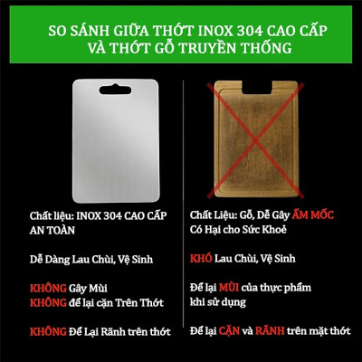 Thớt Inox 304 Cao Cấp Chính Hãng TOKDODO 