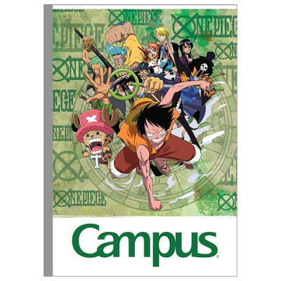 Combo 5 Tập One Piece - Kẻ Ngang Có Chấm 120 Trang ĐL 70g/m2 - Campus NB-BOPE120 (Mẫu Màu Giao Ngẫu Nhiên)