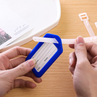 Thẻ ghi nhớ hành lý, vali, ba lô tiện dụng tránh thất lạc (8,5*5cm) - Dụng cụ đánh dấu thông tin treo hành lý, vali, balo