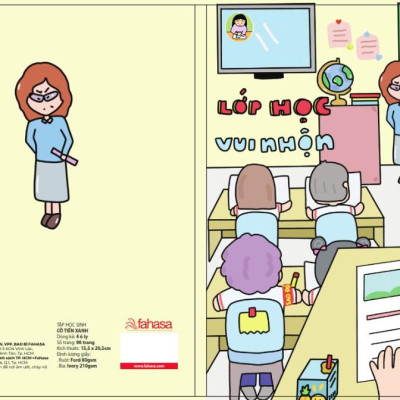 Tập Học Sinh Cô Tiên Xanh - Miền Nam - 4 Ô Ly - 96 Trang 100gsm - The Sun - Lớp Học Vui Nhộn