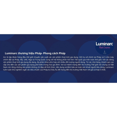 Đĩa Thủy Tinh Luminarc Shells 19cm đựng thức ăn, cường lực, chịu nhiệt - Bộ 3 đĩa - Q1660