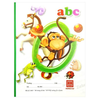Combo 5 Vở Class ABC - 4 Ô Ly 96 Trang ĐL 100g/m2 - Hồng Hà (Mẫu Màu Giao Ngẫu Nhiên)