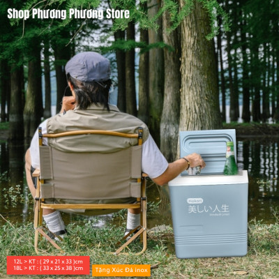 HÀNG CAO CẤP > HÀNG XUẤT NHẬT / BÌNH GIỮ NHIỆT / PHÍCH ĐỰNG ĐÁ 12L VÀ 18L ( TẶNG XÚC ĐÁ INOX ) 