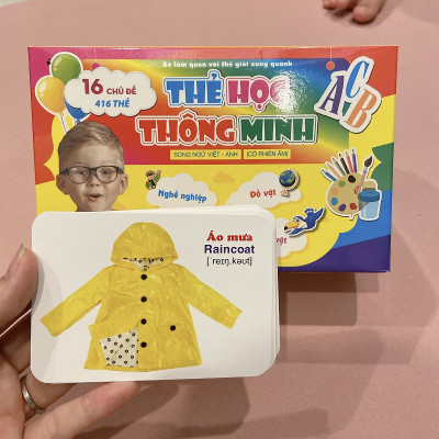 Bộ Thẻ học Thông minh - 416 Tấm Flashcards Tiếng Anh - 16 Chủ Đề Mới Nhất - Hàng Chính Hãng MINIIN