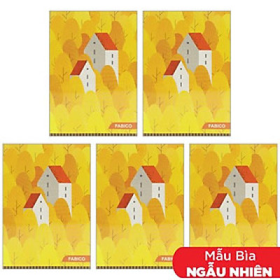 Combo 5 Tập Sinh Viên 4 Dòng Kẻ - 200 Trang 70gsm - Elephant FI622533 (Mẫu Màu Giao Ngẫu Nhiên)