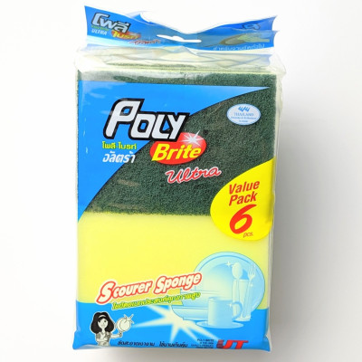 Bùi nhùi mút một mặt cước Poly Brite