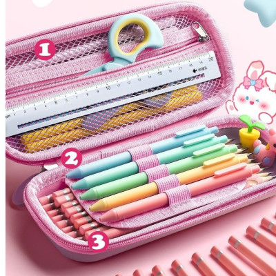 SUN EIGHT - 7321 Hộp đựng bút bé gái nhiều mẫu, hộp bút cute (KT 20x10x5cm)