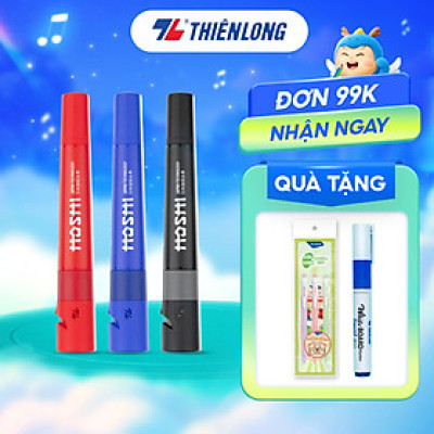 Combo 10 Bút lông dầu Hoshi Thiên Long PM-021/HS - Công nghệ Nhật Bản
