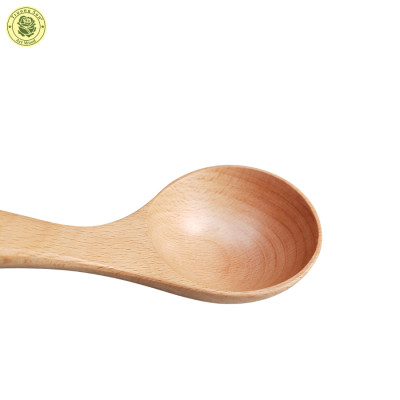 Muỗng Gỗ Ăn Súp, Cháo Nhỏ M06A Đầu Tròn To 13Cm - Đồ Gỗ Nhà Bếp Thương Hiệu Trường Sơn