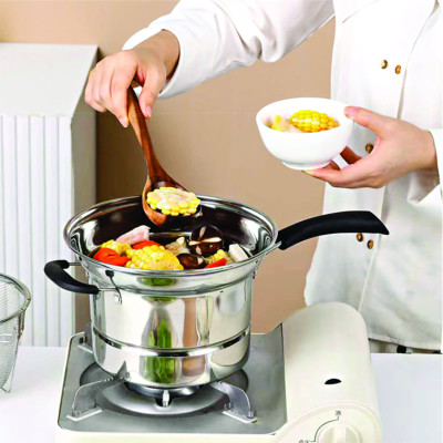 [Hàng Chính Hãng]Nồi Chiên Ngập Dầu Kết Hợp Hấp Đa năng, Có Xửng Hấp Và Khay Chiên, Nồi Hấp Lòng Inox 3 Lớp Chống Ăn Mòn