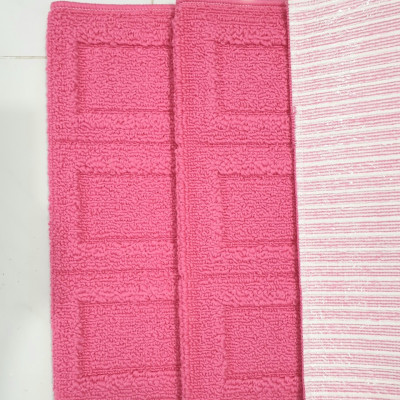 Bộ 02 Thảm bếp cao cấp chống trượt CONDOR JAPAN 0.45X0.9m và 0.45X0.9m Nhập khẩu từ Nhật-HỒNG HỌA TIẾT 3D NỔI ẤN TƯỢNG