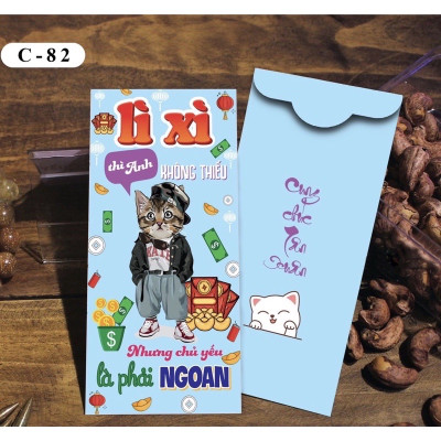 Combo 100 bao lì xì ì Tết  hàng đẹp nhiều mẫu mới , vô cùng xinh xắn và cute 