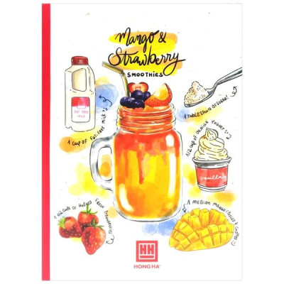 Combo 5 Tập Cocktail - 4 Ly Ngang 200 Trang ĐL 70g/m2 - Hồng Hà (Mẫu Màu Giao Ngẫu Nhiên)